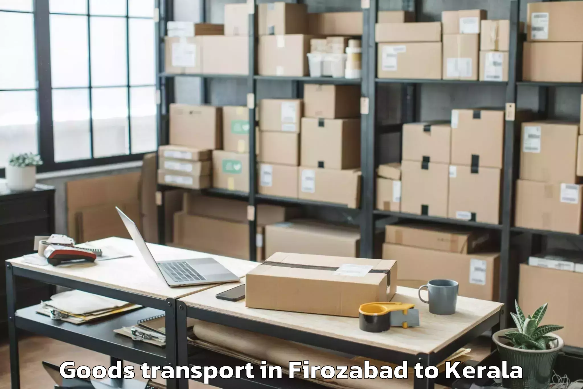 Reliable Firozabad to Kadakkavoor Goods Transport